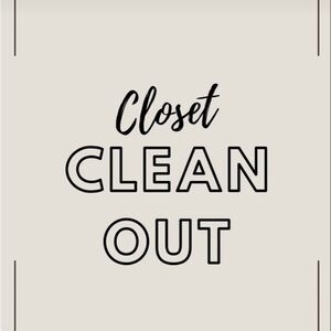 Closet Clean Out!